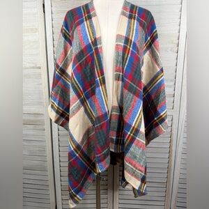 TORRID Women's Plaid Blanket Poncho/Wrap Multi-OS